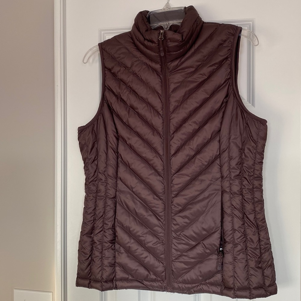 32 Degrees Quilted Puffer Vest in Deep Brown